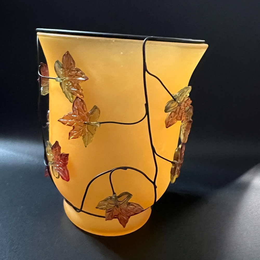 Thanksgiving Candleholder with candles, new in box